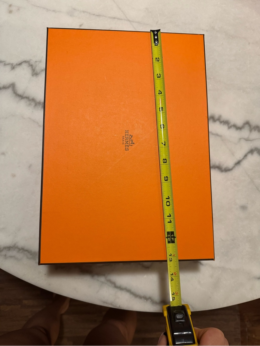 Hermes box 13 x 9.25 x 3.25